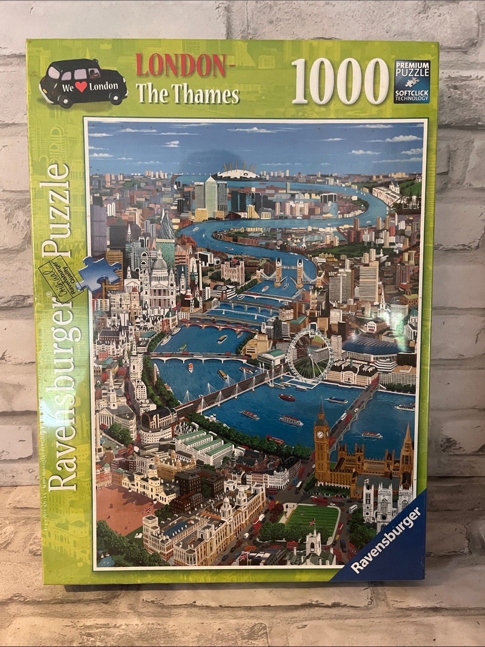 Ravensburger London The Thames 1000-Piece Jigsaw Puzzle - Green/Blue new
